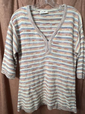 Striped knit sweater