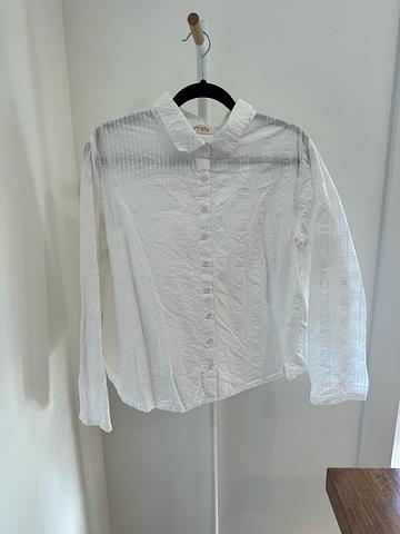 Textured swing shirt