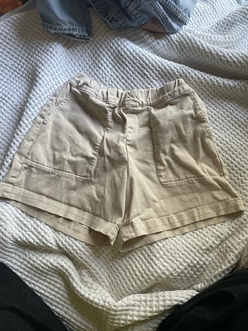 Denim Cream Easy Shorts