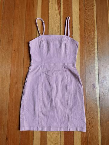 Mini pink dress with spaghetti straps