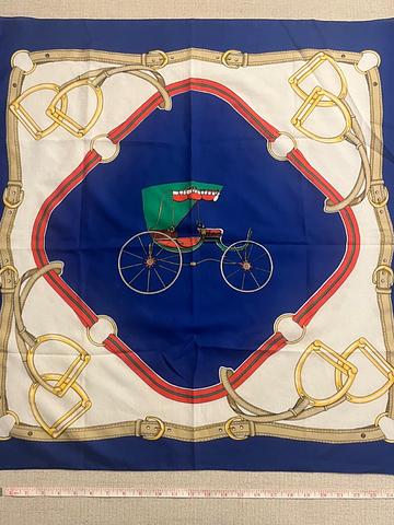 Blue Equestrian Scarf