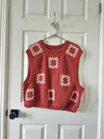 Crochet Granny Square Vest