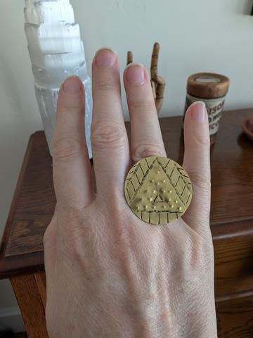 Handmade statement ring