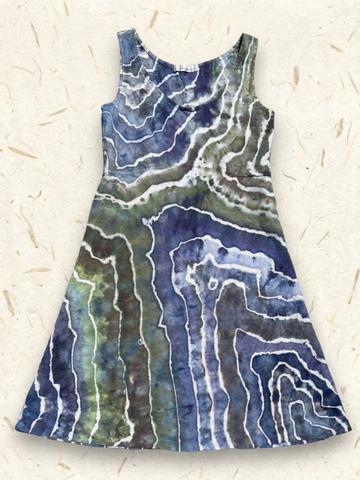 Ice Dyed Cut Loose Tank Dress