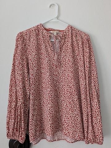 Cotton floral blouse