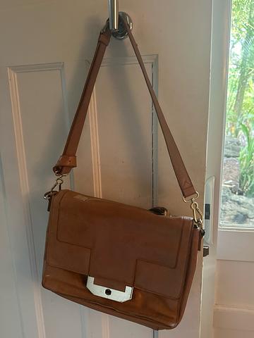 Leather messenger