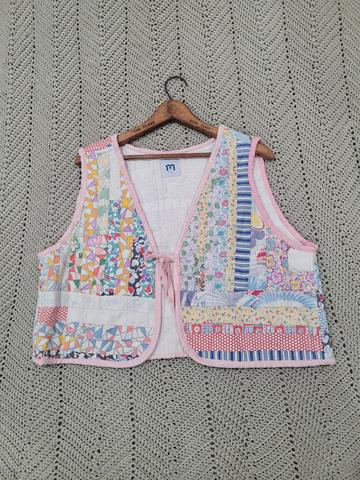 M.a.b.e.l quilted tie vest