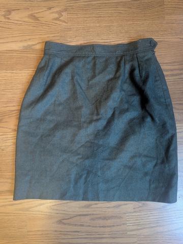 Wool pencil skirt