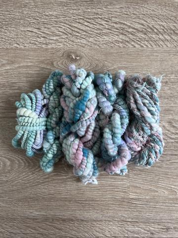 Lot of 5 skeins of hand spun art yarn