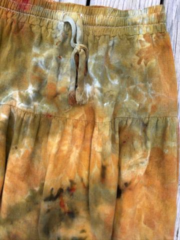 Ice Dyed Linen Skirt