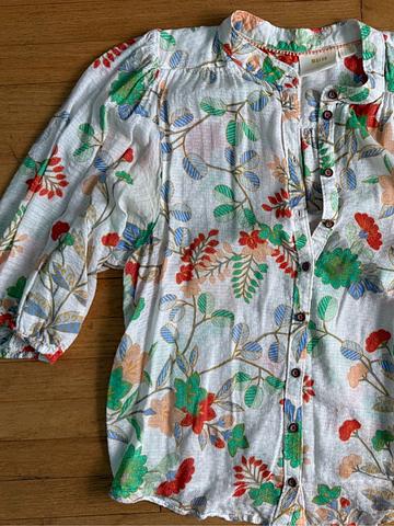 Flowy button-up blouse