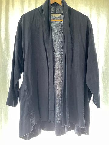 Clyde Jacket in Navy Linen