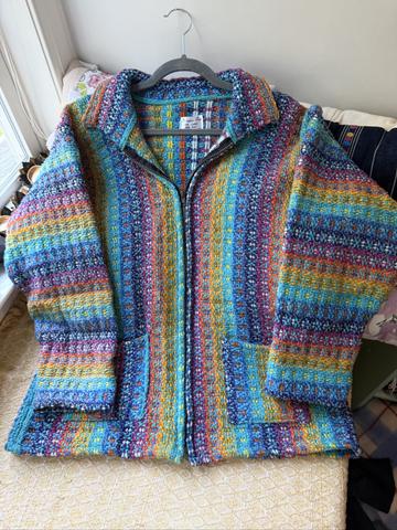 Cotton/Wool Blend Woven Jacket