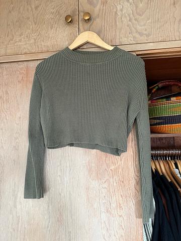 Crop Mock Neck