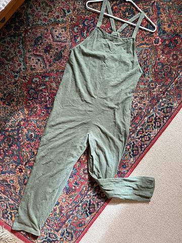 Cotton overalls olive