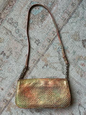 Genuine Leather Snakeskin Purse
