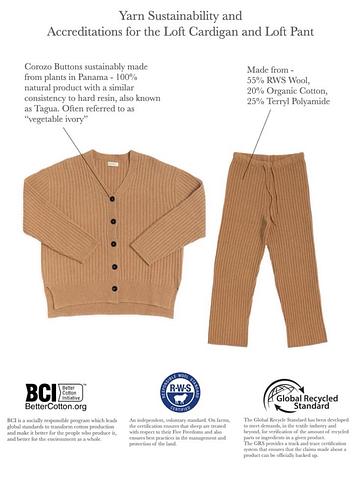 Loft ribbed wool blend pants