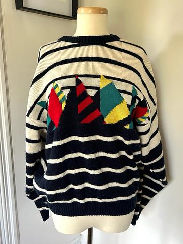 Nautical Sailing Knit Sweater
