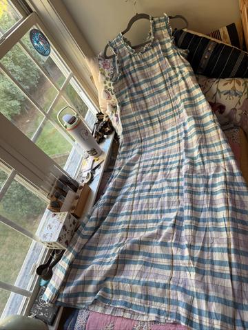 Plaid sleeveless dress
