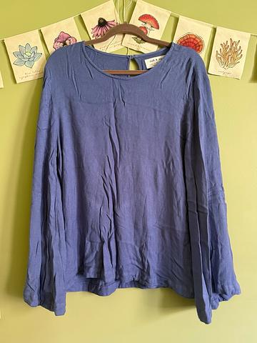 Long Sleeve Top with Keyhole Back