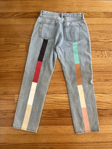 Tate rainbow jeans