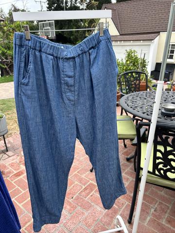 Free People Cotton-Linen Pants