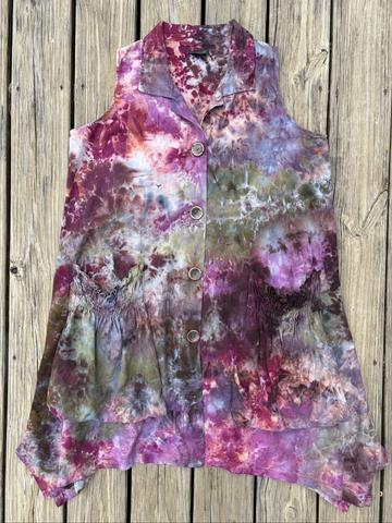 Ice Dyed Linen Tunic