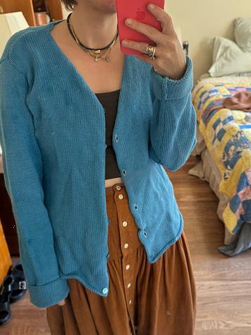 Overdyed cardigan