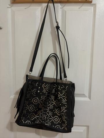 Black leather