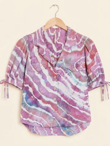 Ice Dyed Free People Oversized Top