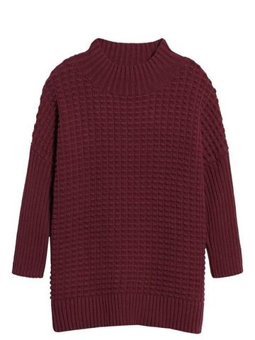 Cozy popcorn cotton sweater