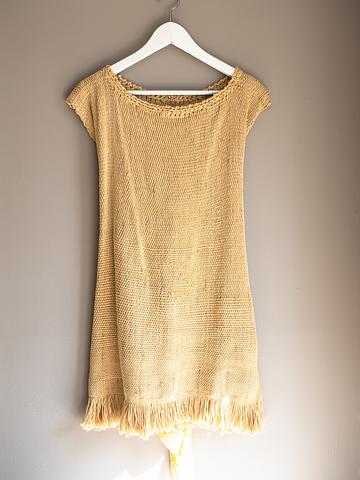 Larime Loom Yellow Hand Woven Tunic