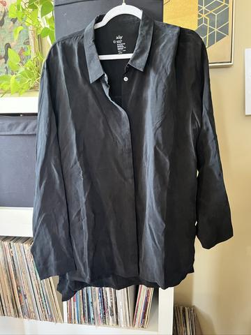 Aday ‘Something Luxe’ vegan silk button down