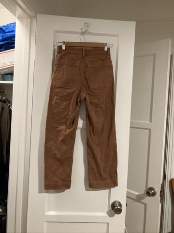 Straight leg crop pants