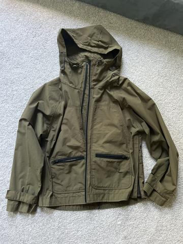 Dark green vintage rain jacket