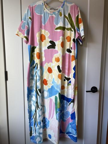 Floral Tee Maxi dress