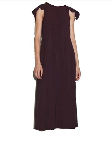 Cape Shoulder Midi Dress