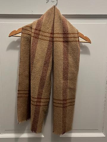 Wool plaid scarf