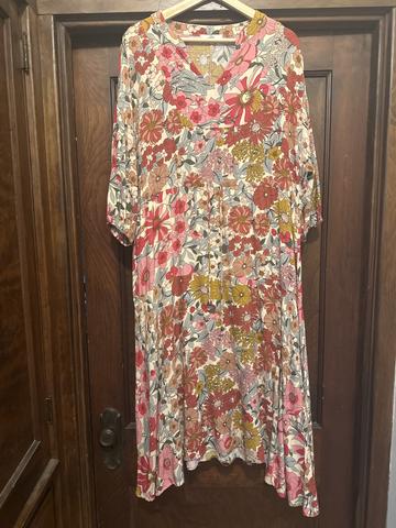 rayon lined midi dress