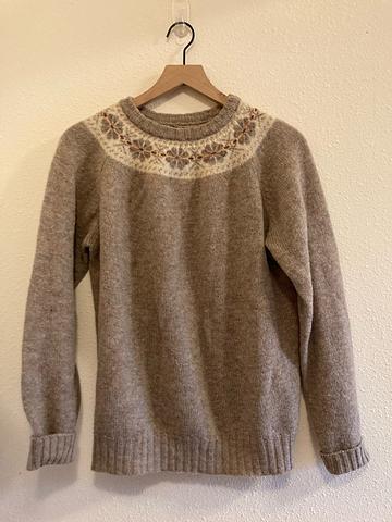 Scottish wool crew neck sweater