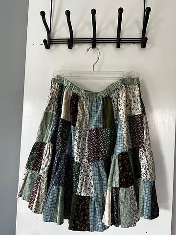 Cottagecore Patchwork Skirt