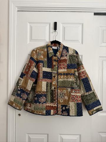 Patchwork Silk Quilted Jacket