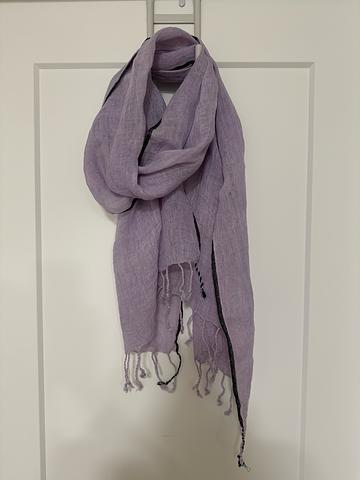 Hand-dyed Linen Maiwa Scarf