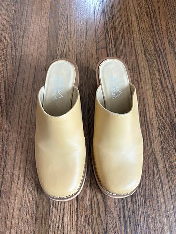 Heeled Clog Mule Size 6