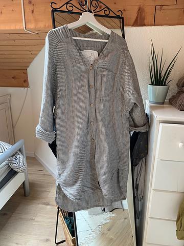 Livorno Linen shirt Natural stripes