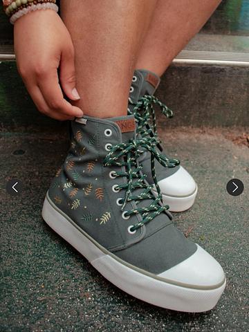 Bangs Forest Fern Platform High Top