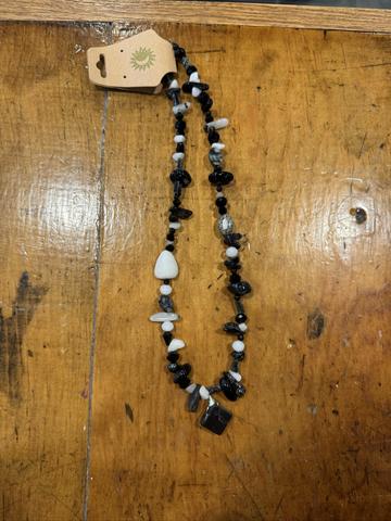 Black and white necklace