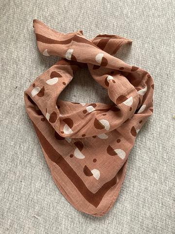 Block printed bandana