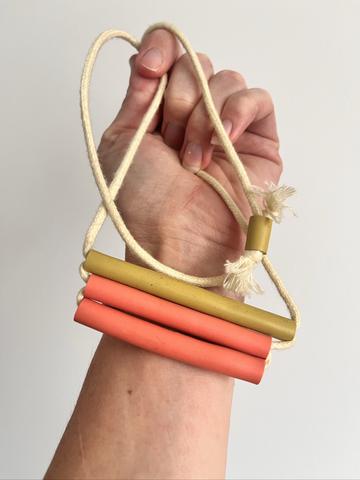 Three bead necklace