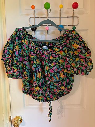 Funky floral crop top